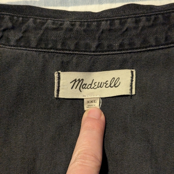 Madewell Charcoal Denim Shirt - Picture 6 of 7